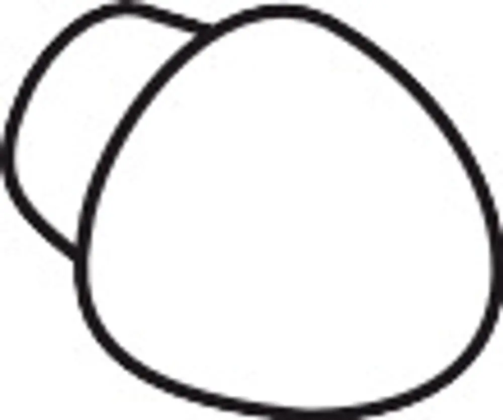 Zugknopf von Hansgrohe in einfacher, ovaler Form mit nahtloser Oberfläche. Der Knopf ist in schwarzer Umrandung gehalten und hat eine schlichte, funktionale Gestaltung.